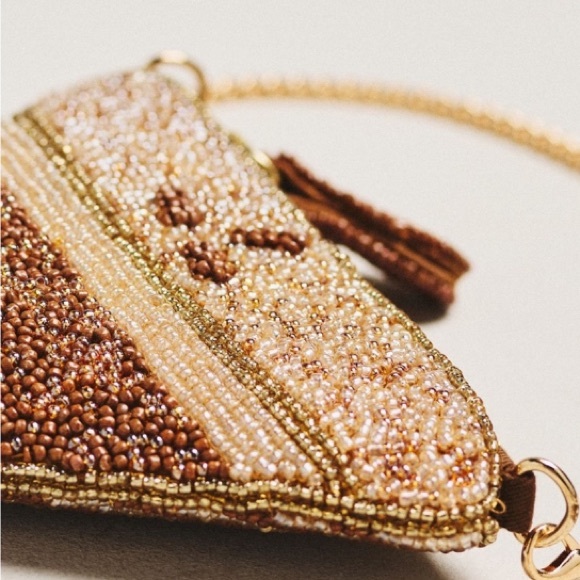 Anthropologie Espresso Martini Fully Beaded Bag